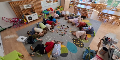 Zajęcia sensoryczne ze skarbami jesieni w gr.II