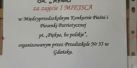Konkurs Pieśni i Piosenki Patriotycznej w Przedszkolu nr 35 w Gdańsku